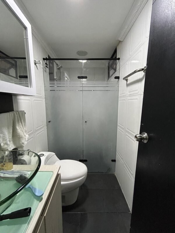Cabina de baño sistema acordeon